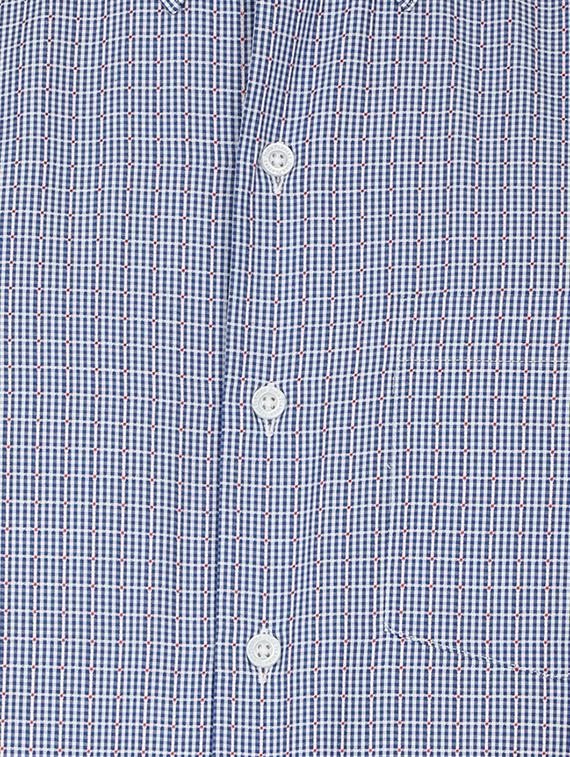 blue cotton blend formal shirt - 15389943 - Zoom Image - 4