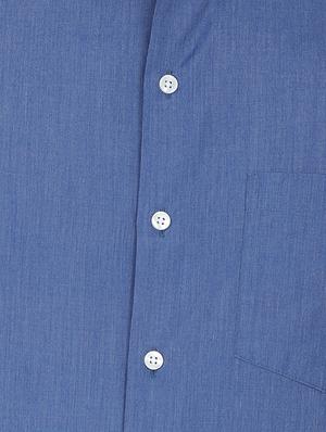 blue cotton blend formal shirt - 15389947 - Standard Image - 4