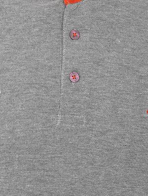 grey cotton collared t-shirt - 15389981 - Standard Image - 4