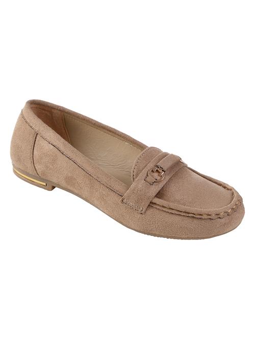 brown suede slip on loafers - 15390072 - Standard Image - 1