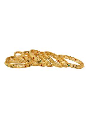 gold tone bangles - 15390121 - Standard Image - 4