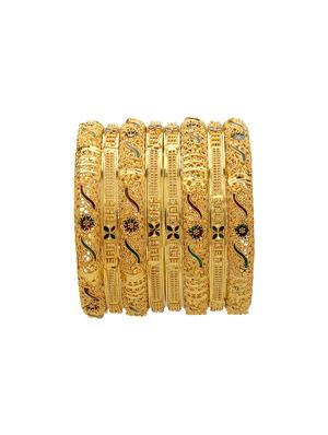 green gold tone bangles - 15390130 - Standard Image - 4