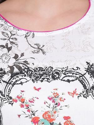 printed straight kurta - 15391238 - Standard Image - 4