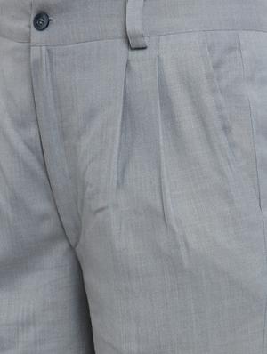 pleated mid rise trousers - 15391809 - Standard Image - 4