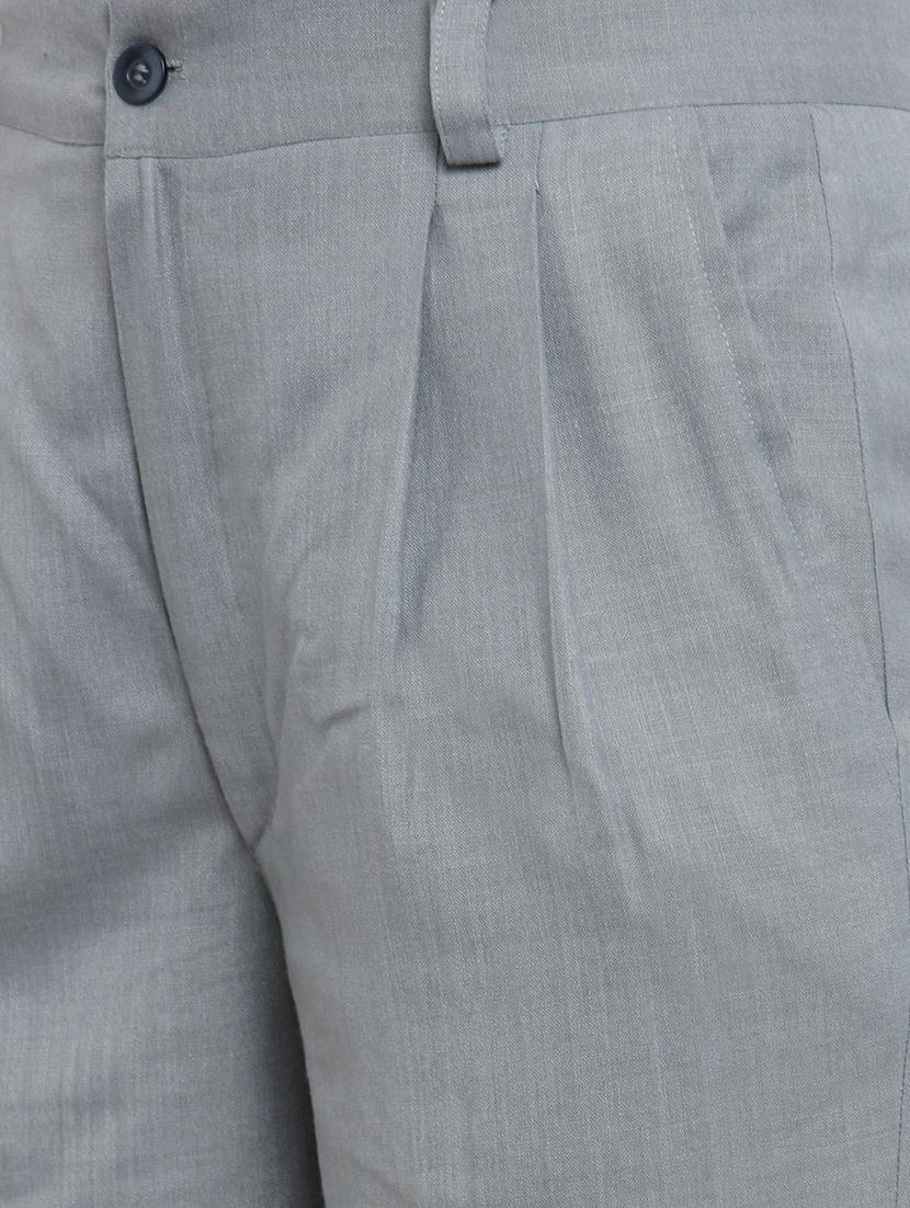 pleated mid rise trousers - 15391809 - Zoom Image - 4