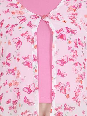 Butterfly print long shrug - 15392647 - Standard Image - 4