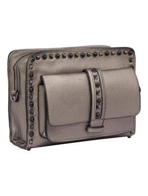 brown leatherette (pu) regular sling bag - 15392745 - Standard Image - 4