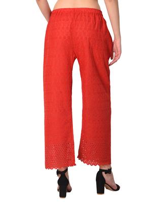 set of 2 chikankari straight palazzo - 15395527 - Standard Image - 4