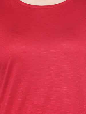 side tie up sleeved top - 15397143 - Standard Image - 4