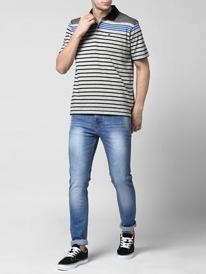 blue denim washed jeans - 15398763 - Standard Image - 4