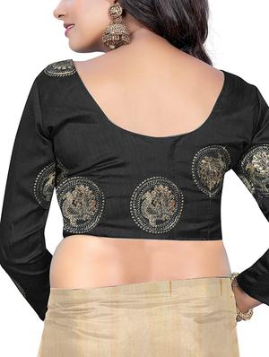 pastel mysore silk saree with tassels with blouse - 15400041 - Standard Image - 4