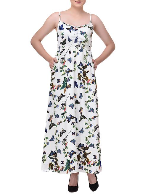 Butterfly Print Maxi Dress - 15400400 - Standard Image - 1