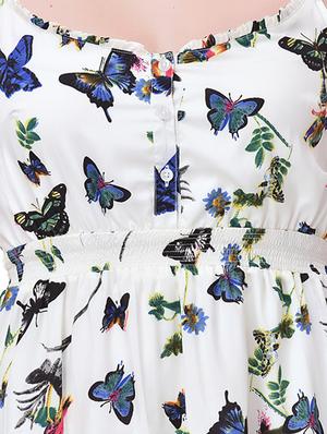Butterfly Print Maxi Dress - 15400400 - Standard Image - 4