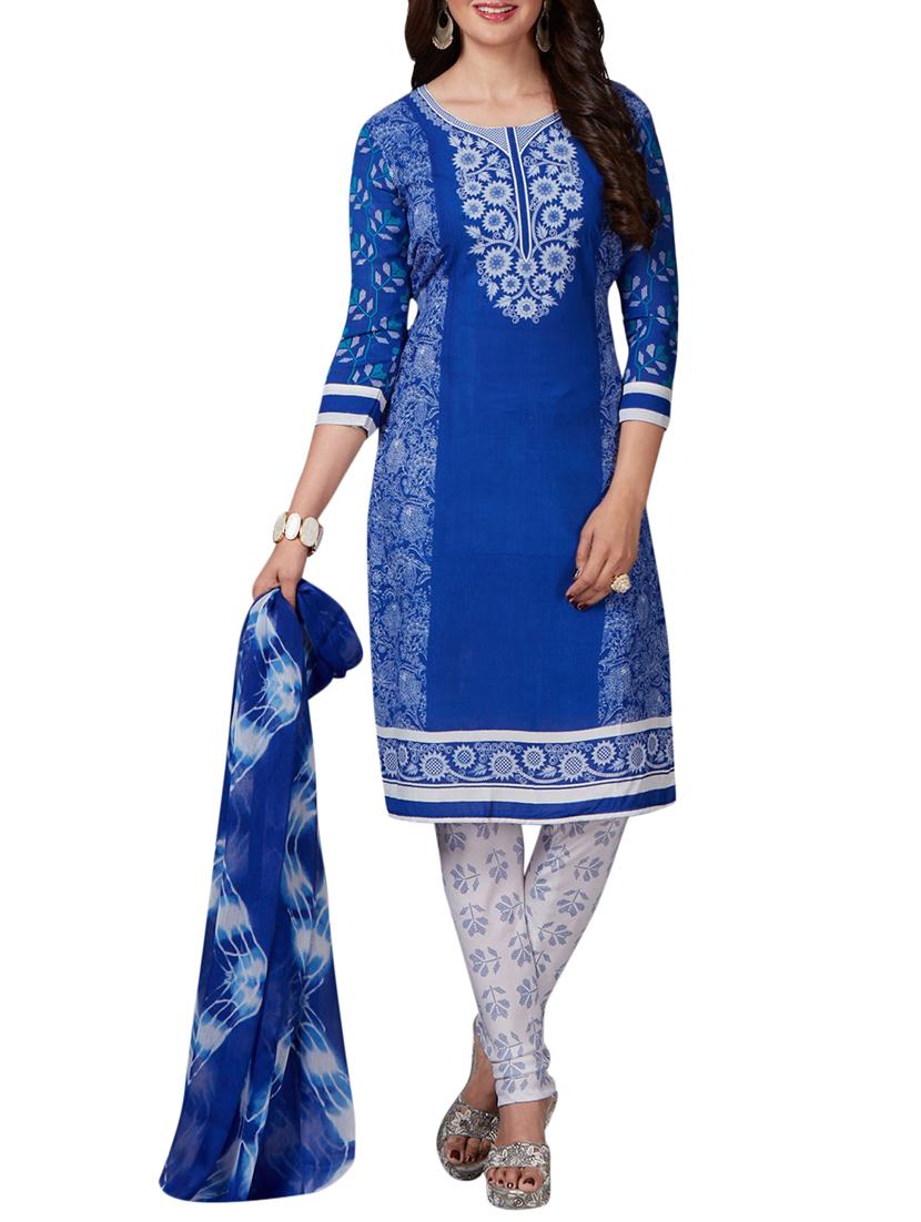 Printed unstitched combo suit - 15400907 - Zoom Image - 4