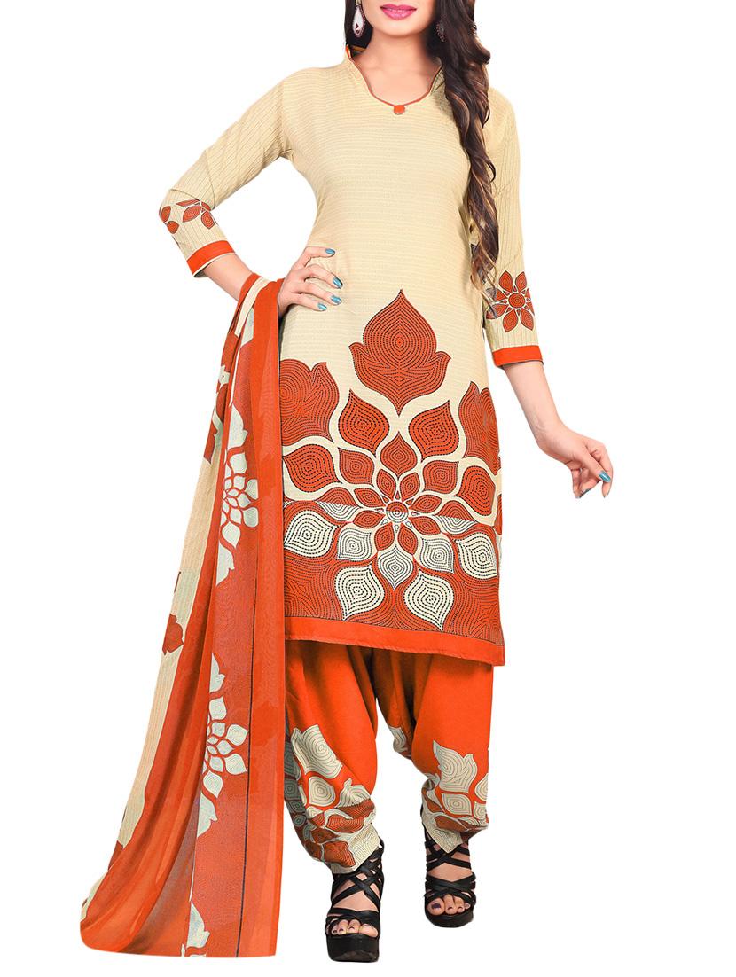 Printed unstitched combo suit - 15401054 - Zoom Image - 4