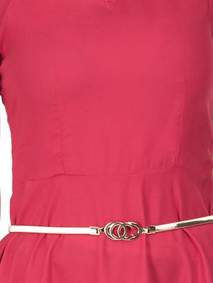 Belted waist high low dress - 15402139 - Standard Image - 4