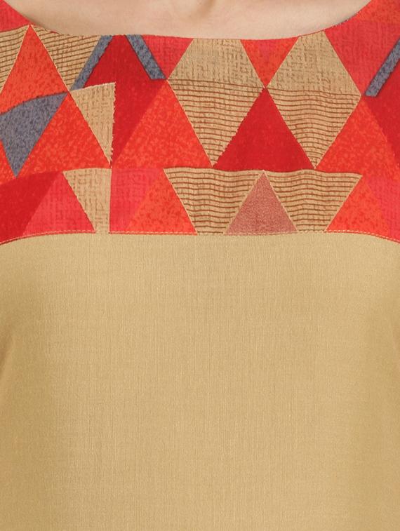 straight printed kurta - 15402337 - Zoom Image - 4