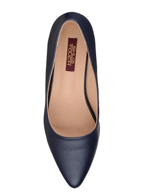 black leatherette slip on pumps - 15406082 - Standard Image - 4