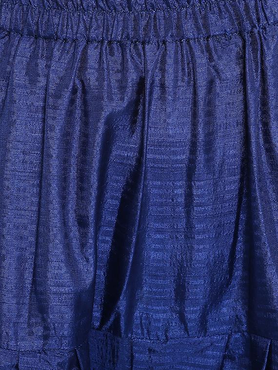 blue silk blend salwar salwars - 15406153 - Zoom Image - 4