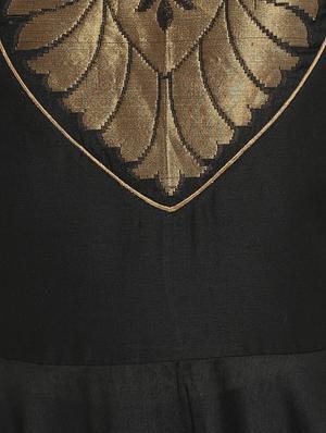 Flared brocade yoke kurta - 15406194 - Standard Image - 4