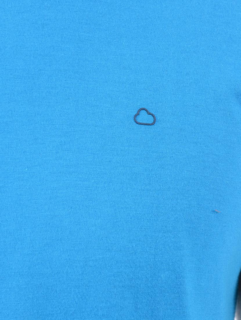 blue cotton blend t-shirt - 15406588 - Zoom Image - 4