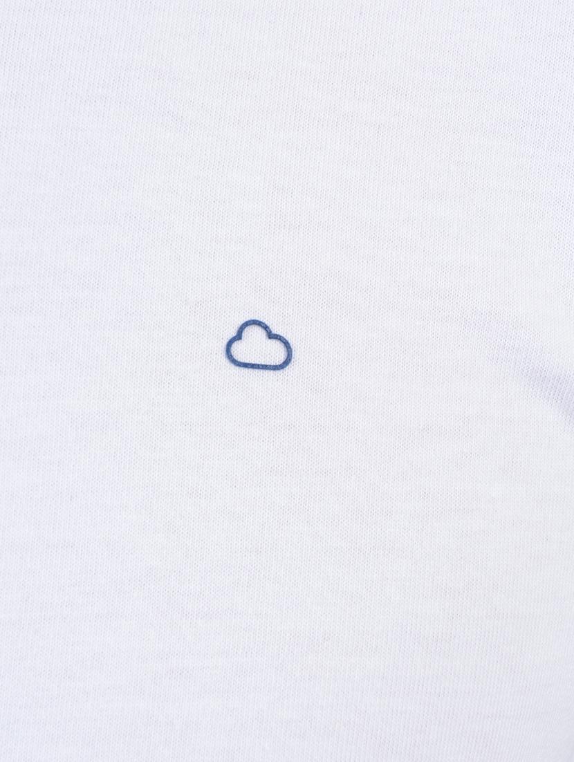 white cotton blend t-shirt - 15406590 - Zoom Image - 4