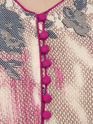 flared tassels kurta - 15410255 - Standard Image - 4