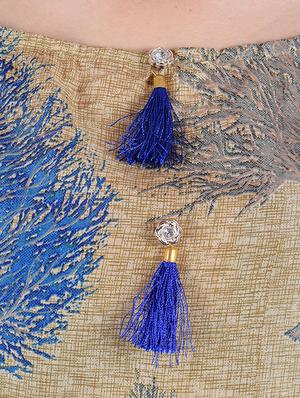 a-line tassels kurta - 15410264 - Standard Image - 4