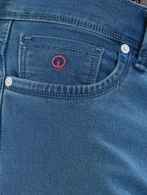 light blue cotton plain jeans - 15410291 - Standard Image - 4
