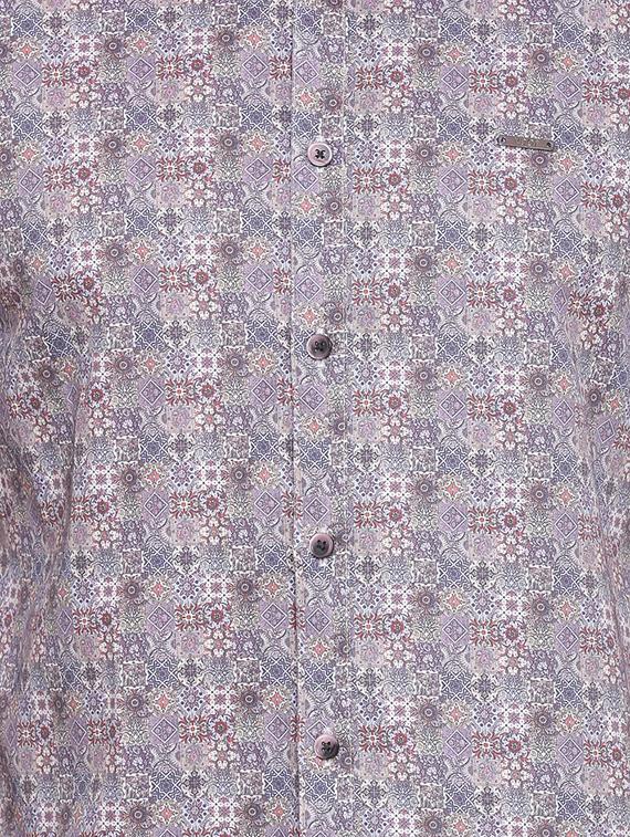 blue cotton casual shirt - 15410567 - Zoom Image - 4