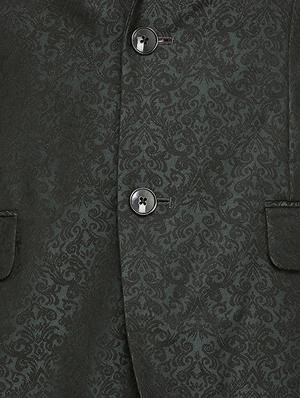 green terry rayon single breasted suit - 15410763 - Standard Image - 4