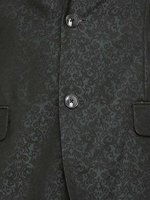 green terry rayon single breasted suit - 15410763 - Zoom Image - 4