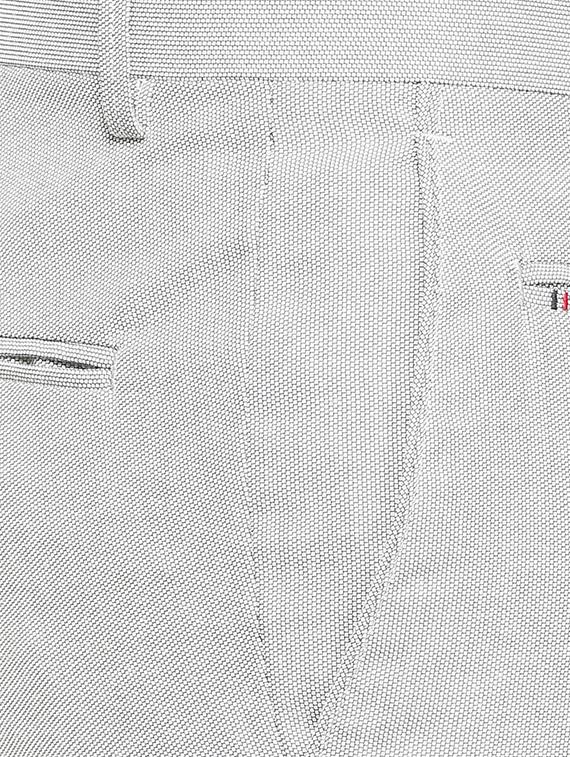 grey polyester blend flat front formal trouser - 15410841 - Zoom Image - 4