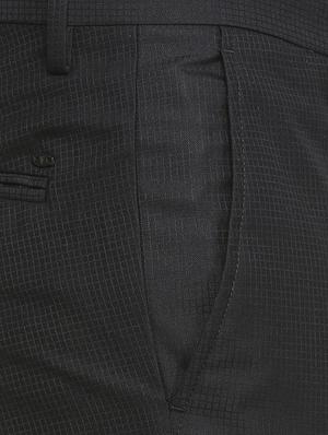 black polyester blend flat front formal trouser - 15410843 - Standard Image - 4