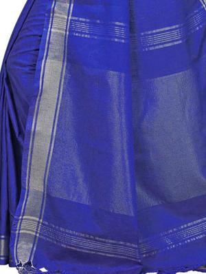 Linen maheshwari saree with blouse - 15410847 - Standard Image - 4