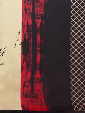contrast border abstract printed saree with blouse - 15411016 - Standard Image - 4