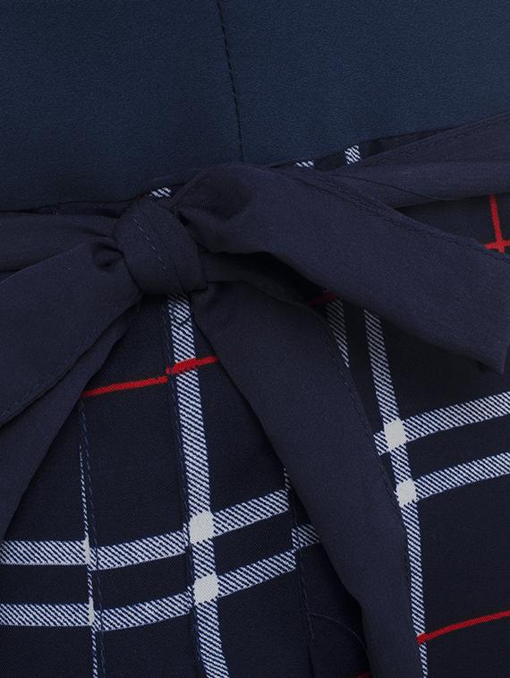 Plaid belted dress - 15411126 - Zoom Image - 4