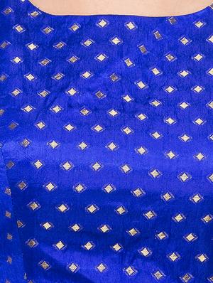 Golden zari embroidered blouse - 15411597 - Standard Image - 4