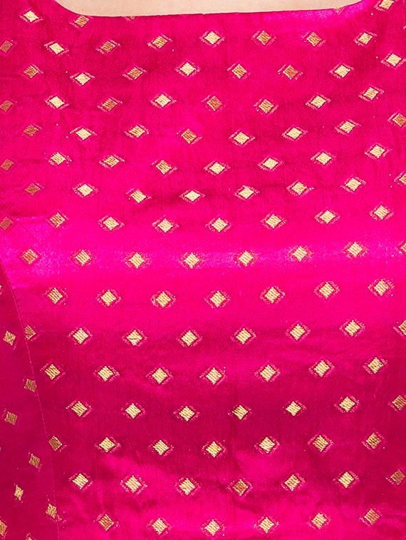 Zari jacquard blouse - 15411599 - Zoom Image - 4