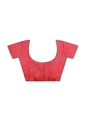 half and half bandhani saree with blouse - 15411614 - Standard Image - 4