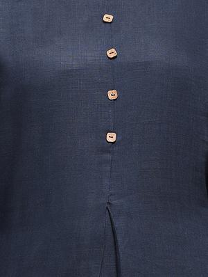 Black Staright kurta - 15411811 - Standard Image - 4