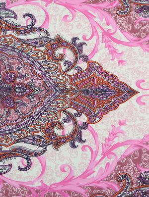 Cotton 160 TC Motifs Print Bed in a Bag Set of 4- White, Pink - 15411829 - Standard Image - 4