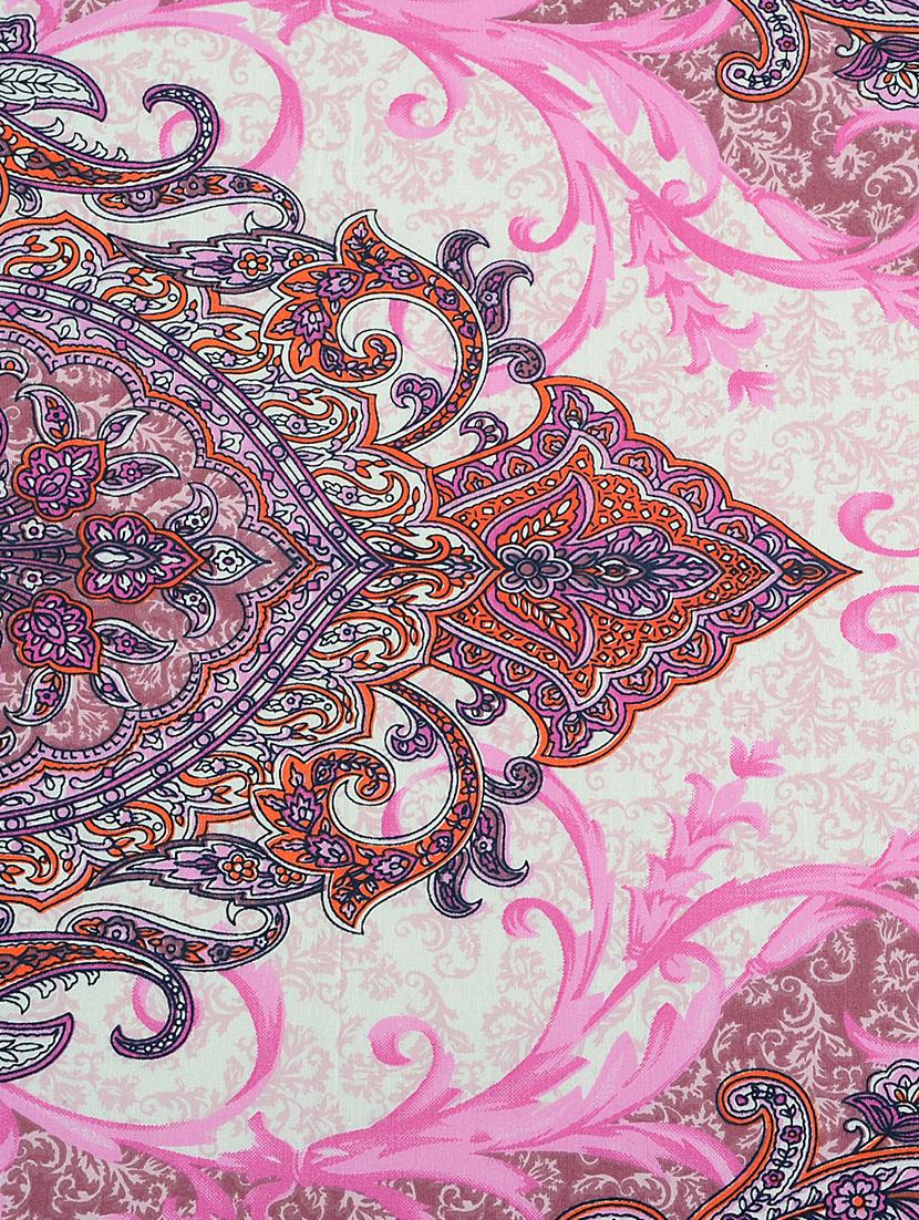 Cotton 160 TC Motifs Print Bed in a Bag Set of 4- White, Pink - 15411829 - Zoom Image - 4
