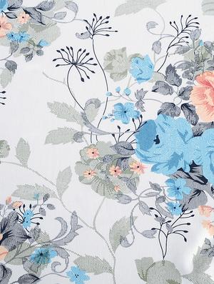 250 TC Floral Print Cotton Satin Single Bed Sheet with 1 Pillow Cover - 15411881 - Standard Image - 4