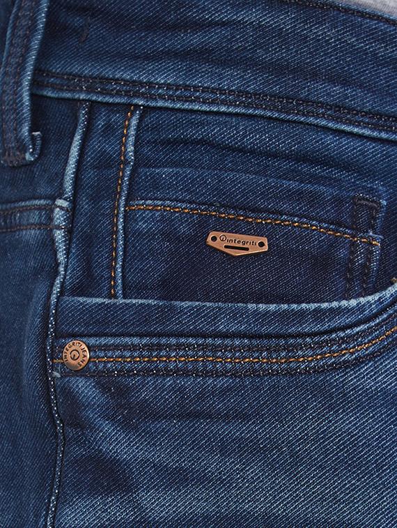 blue cotton washed jeans - 15412036 - Zoom Image - 4