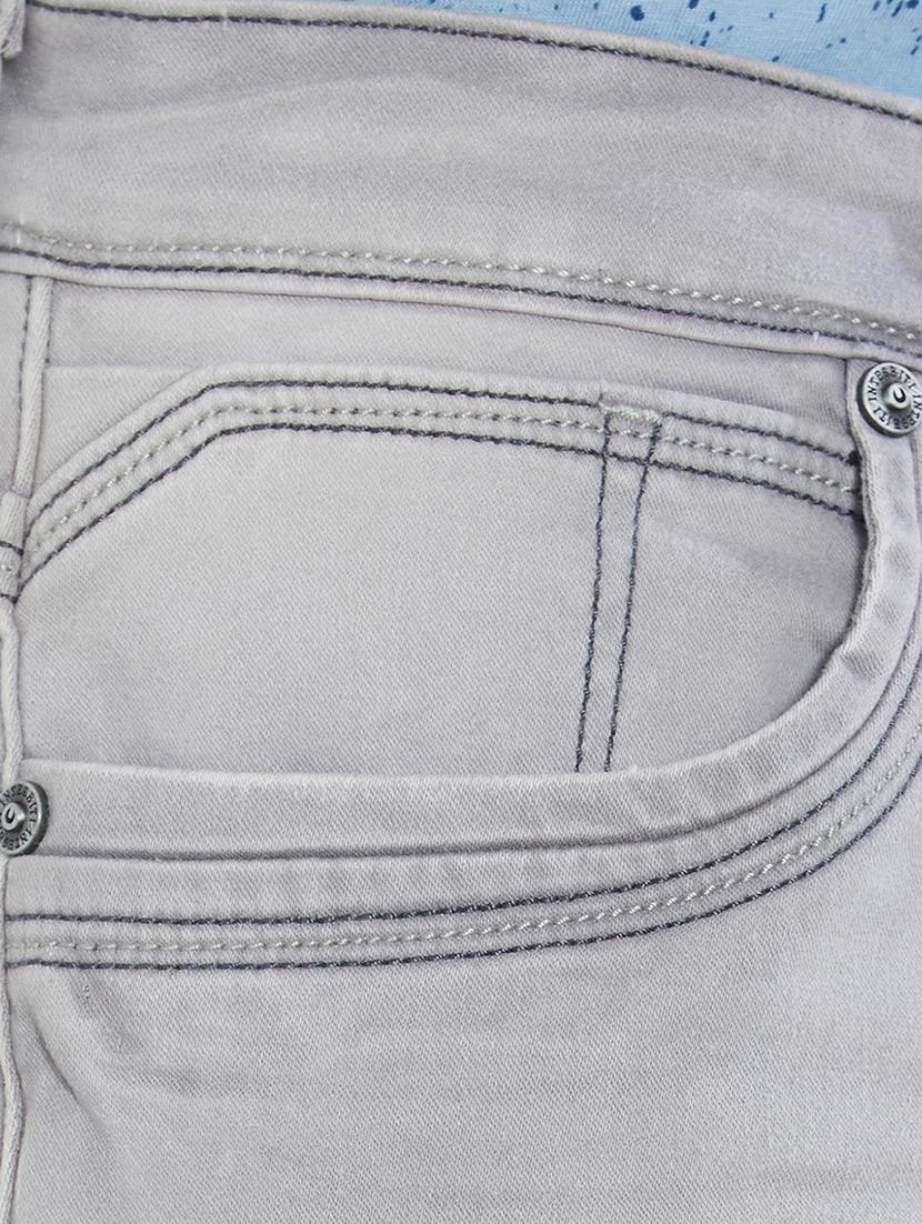 grey cotton washed jeans - 15412043 - Zoom Image - 4