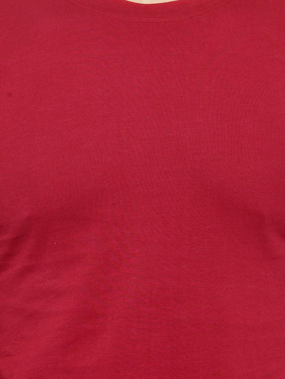 red cotton t-shirt - 15412137 - Zoom Image - 4
