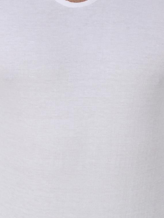 white cotton t-shirt - 15412174 - Zoom Image - 4