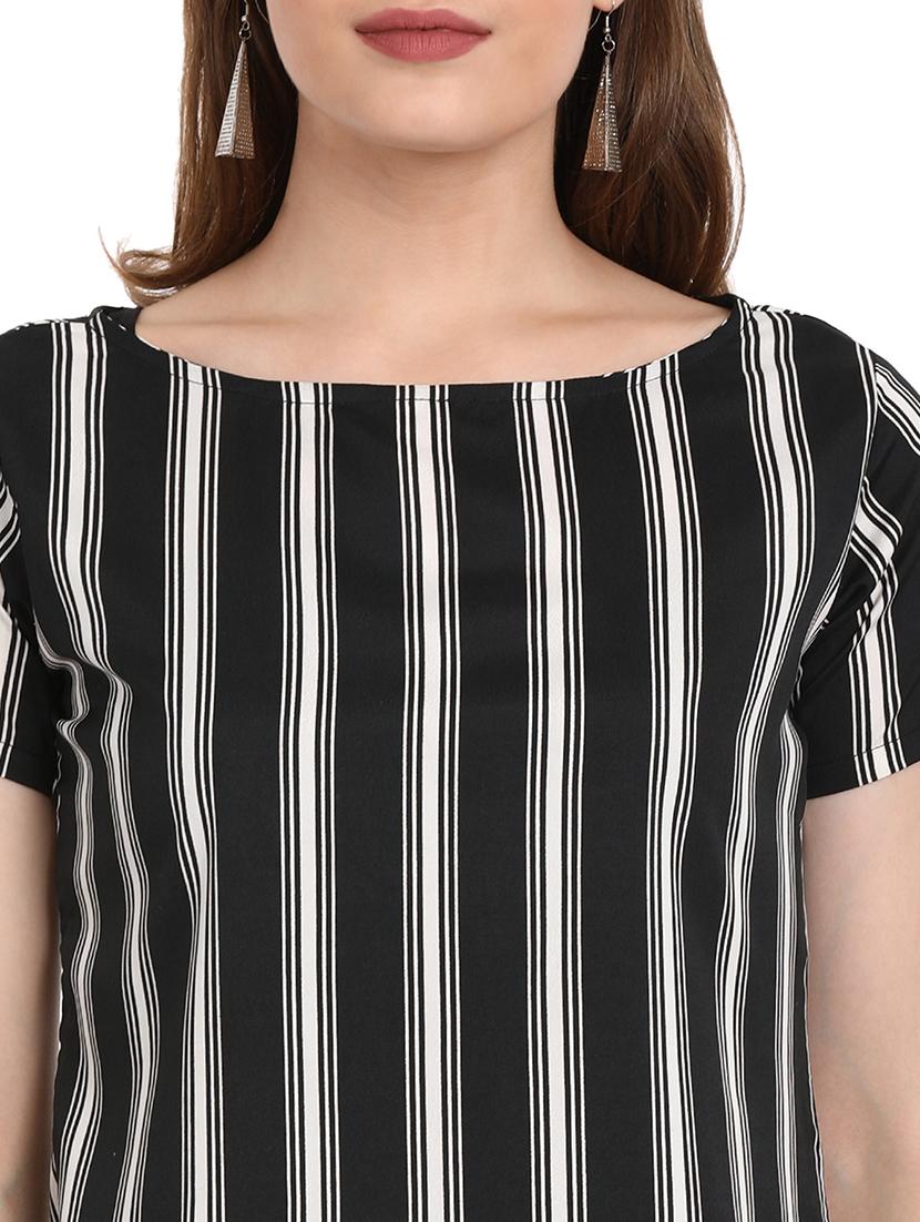 Striped round neck top - 15412850 - Zoom Image - 4