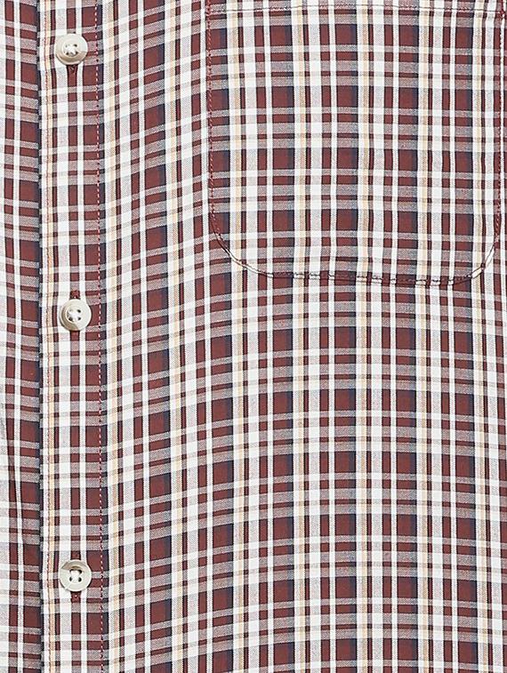 brown cotton casual shirt - 15413107 - Zoom Image - 4